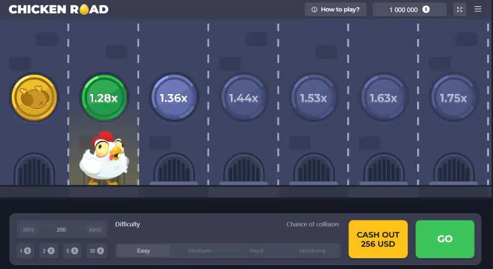 Schritt-für-Schritt-Anleitung zum Spielen von Chicken Road.